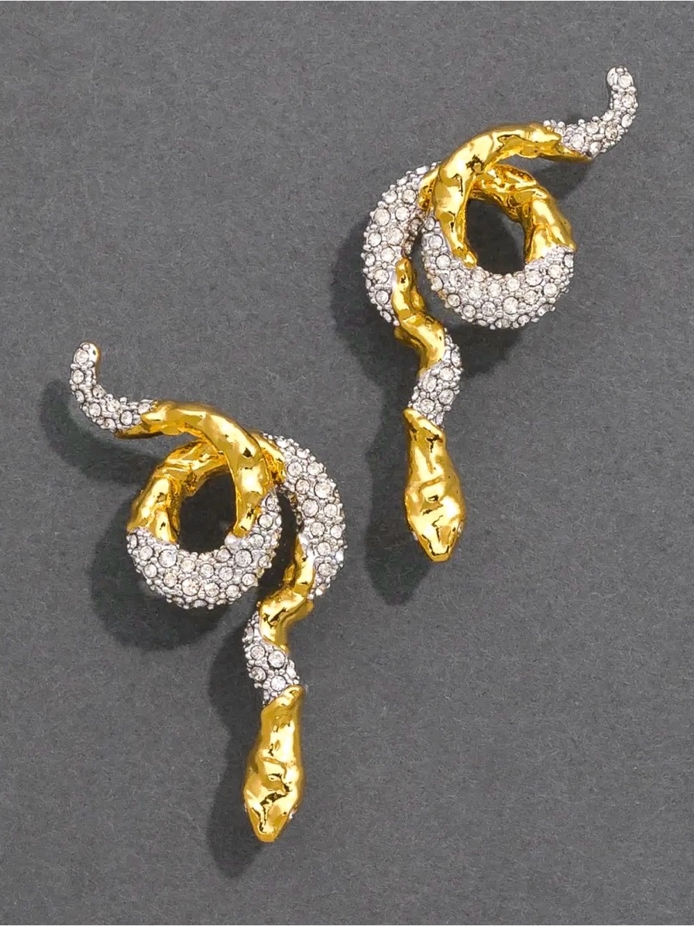 Alexis Bittar Crystal Serpent Crawler Earrings